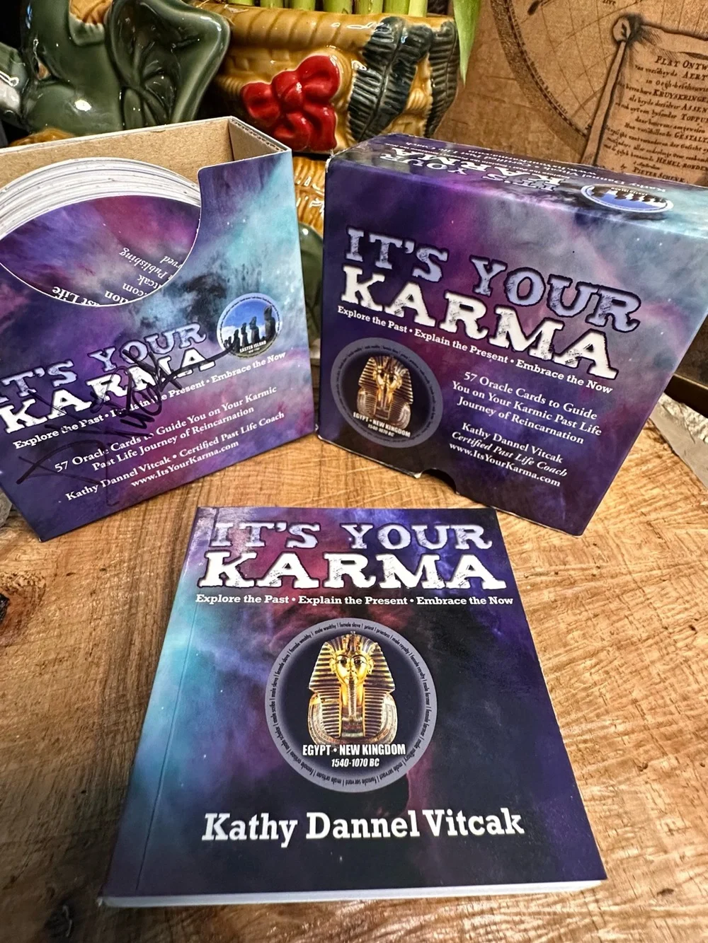 It’s Your Karma Past Life Reincarnation Oracle Cards Kathy Dannel Vitcak OOP